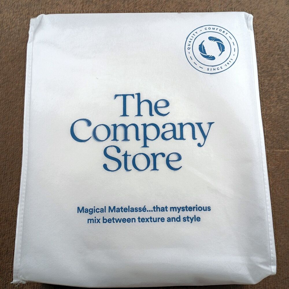 The Company Store Legends Hotel Leaf Matelasse Shower Curtain White72X72 Inch